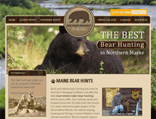 Tablet Screenshot of bear-hunting-maine.com